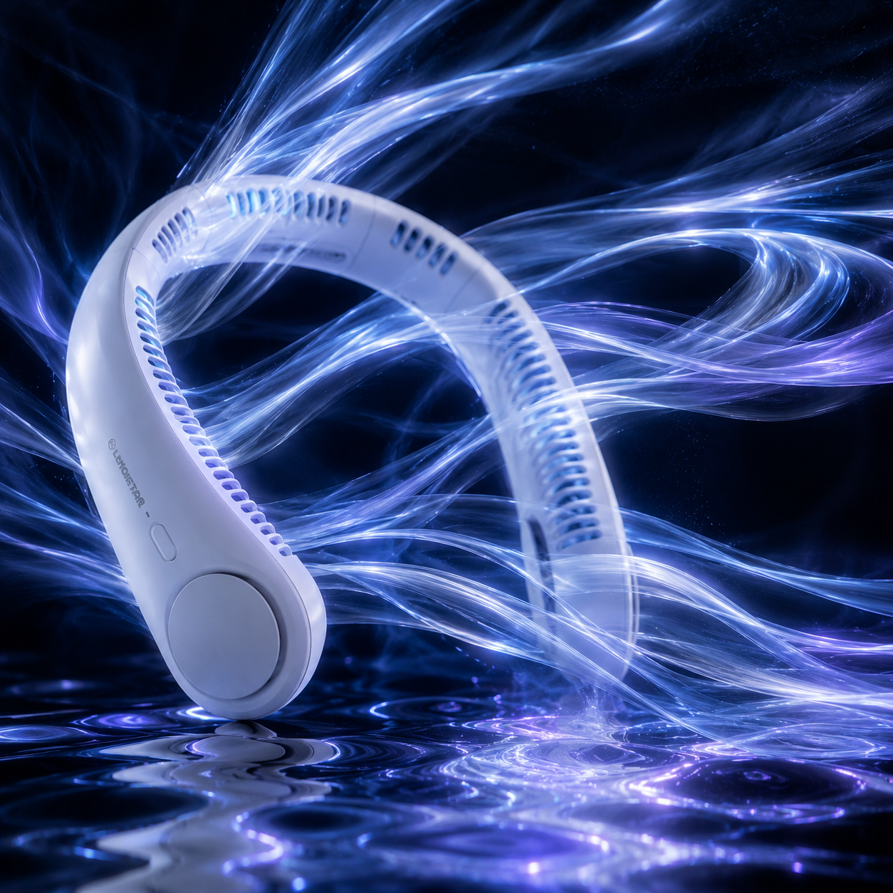 NeckBreeze™ 2.0 Elite | Portable Bladeless Neck Fan — Hands-Free TurboFlow Series