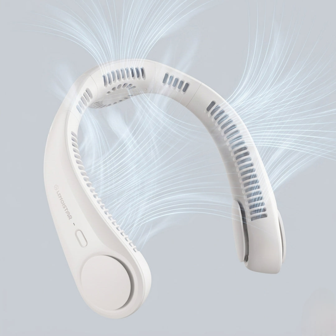 NeckBreeze™ 2.0 Elite | Portable Bladeless Neck Fan — Hands-Free TurboFlow Series