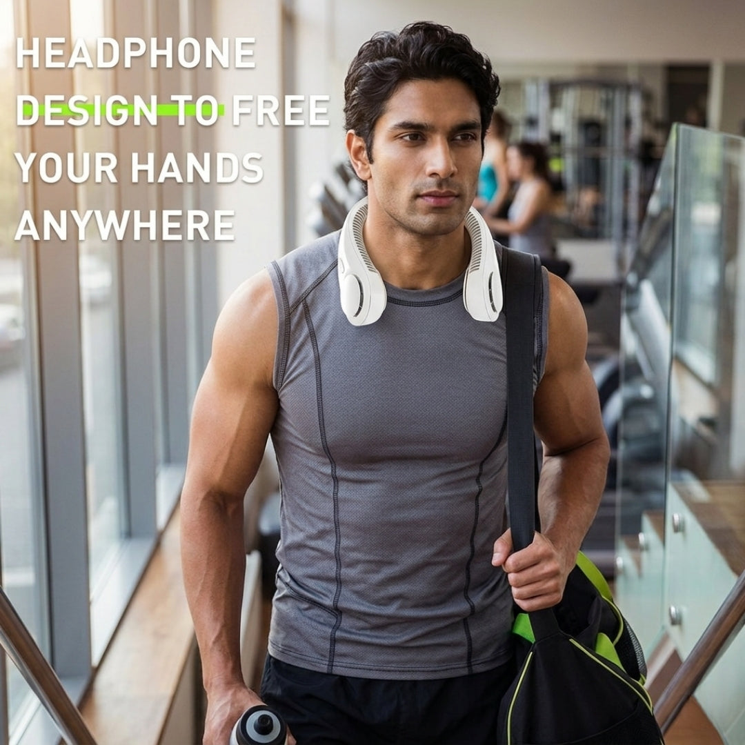 NeckBreeze™ 2.0 Elite | Portable Bladeless Neck Fan — Hands-Free TurboFlow Series