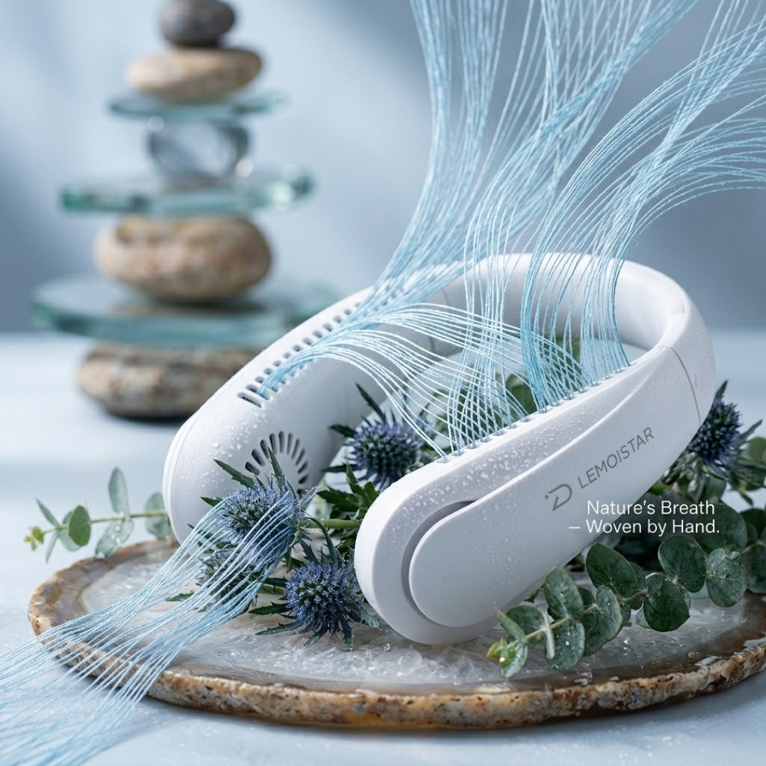 NeckBreeze™ 2.0 Elite | Portable Bladeless Neck Fan — Hands-Free TurboFlow Series