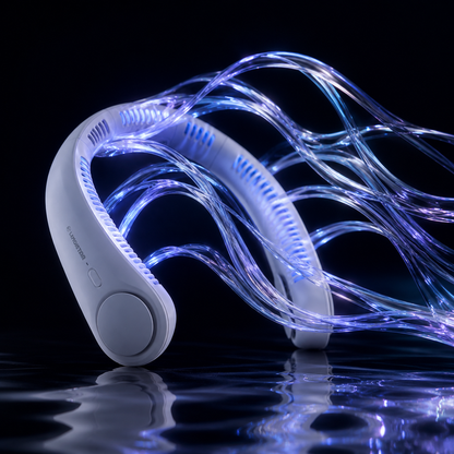 NeckBreeze™ 2.0 Elite | Portable Bladeless Neck Fan — Hands-Free TurboFlow Series